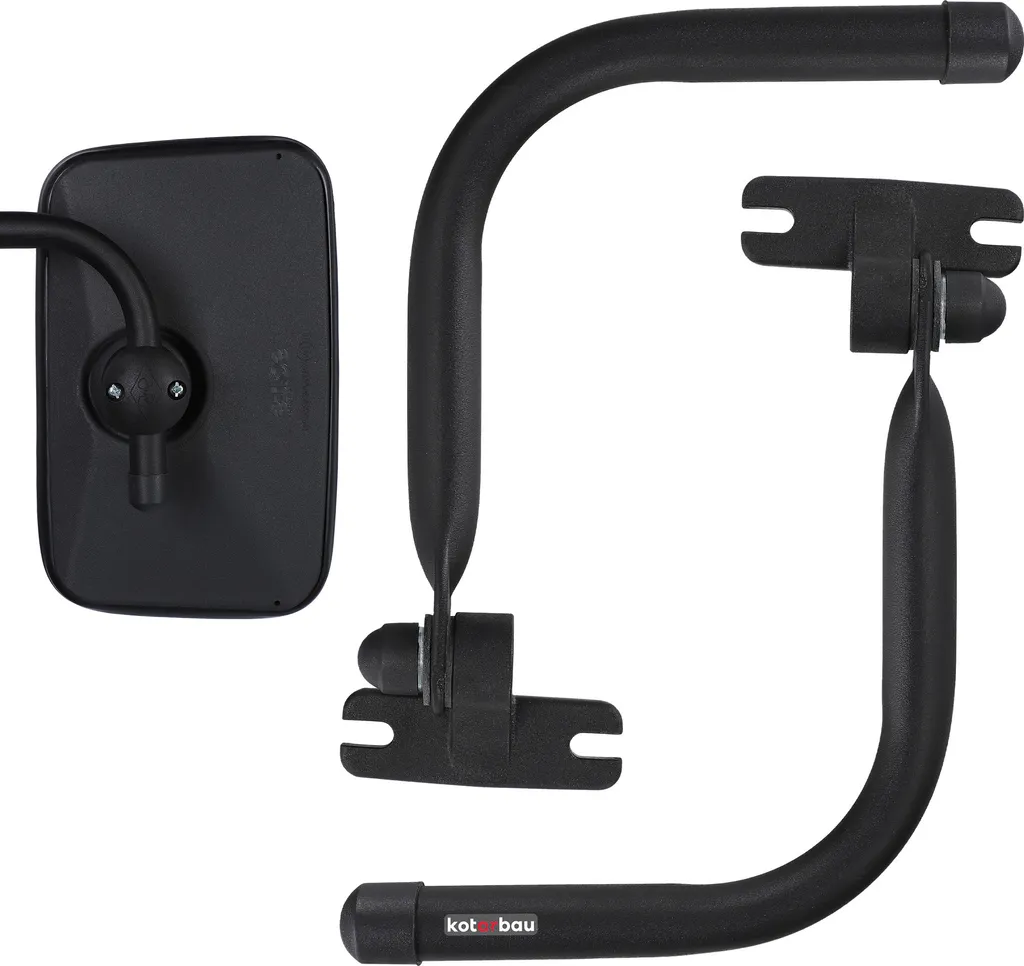 KOTARBAU 2x Bras de Rétroviseur Tracteur 13x13cm - Tige Aluminium