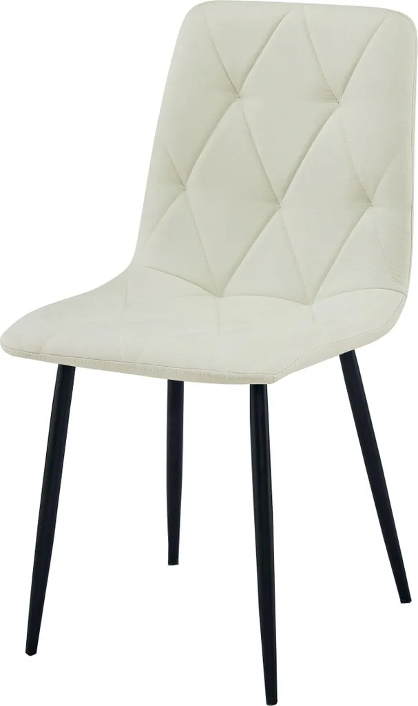 Sedia LIBRA - tessuto beige / gambe nere x 3 - 4