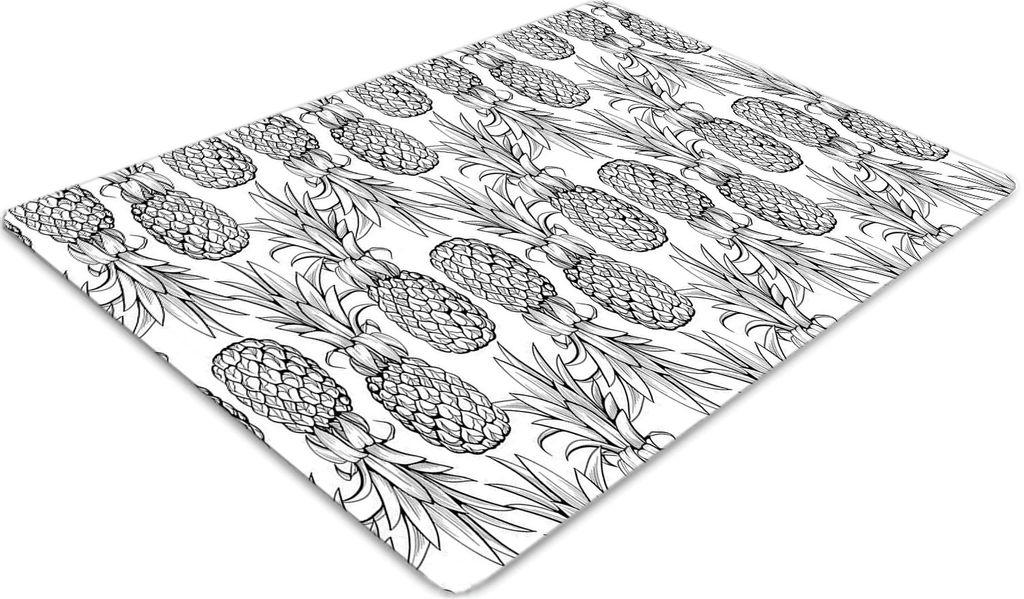 Stuhlunterlage Bürostuhlunterlage 120 cm x 90 cm Bodenmatte Bürostuhlunterlage - Ananas