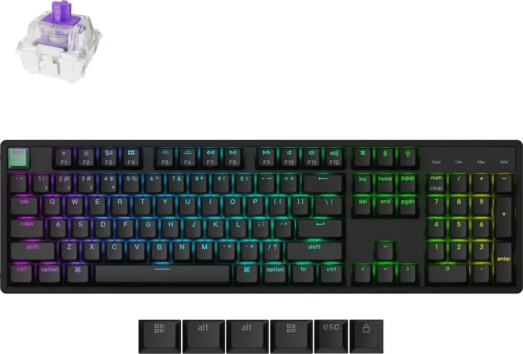 Clavier Mécanique Bluetooth Keychron K10 HE Magnétique ANSI US Noir