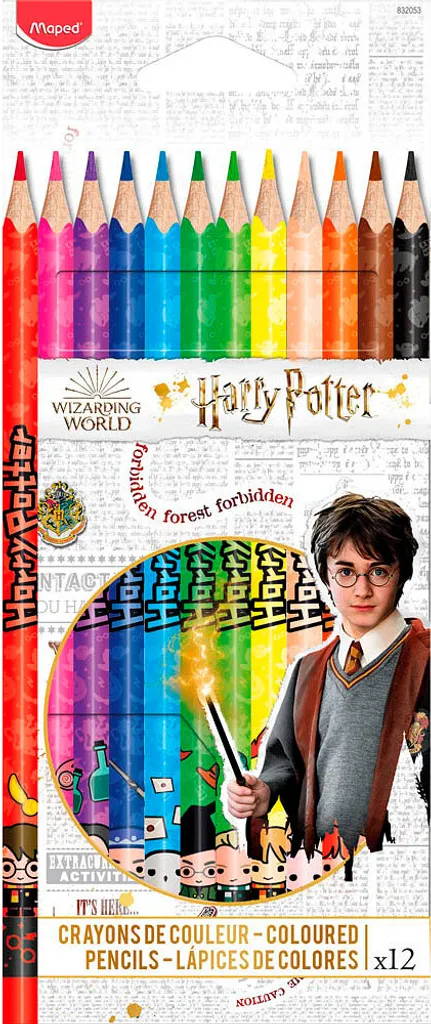 Set Disegno Maped Harry Potter 12 Colori - Matite Colorate 832053