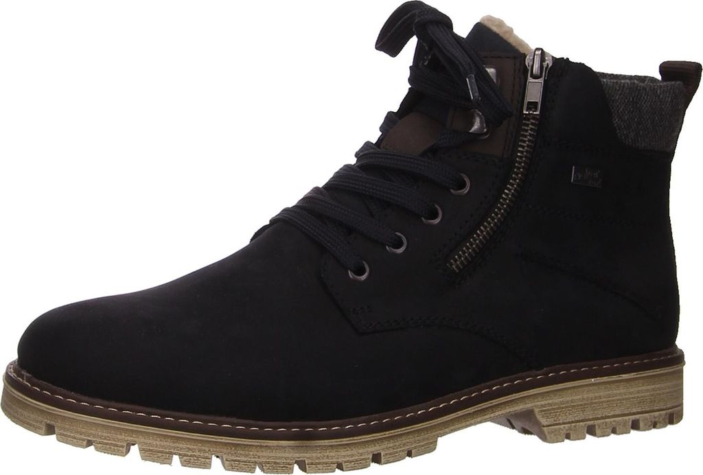 Rieker Schnür-, Zug-, Schnallenstiefel in blau, Gr. 42