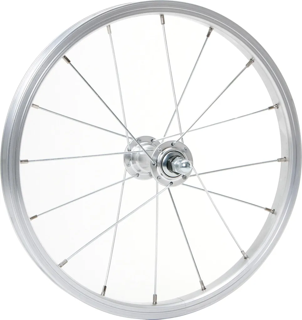 Jante de Vélo 16 Pouces Hardshell VR en Aluminium et Acier Argenté ZK