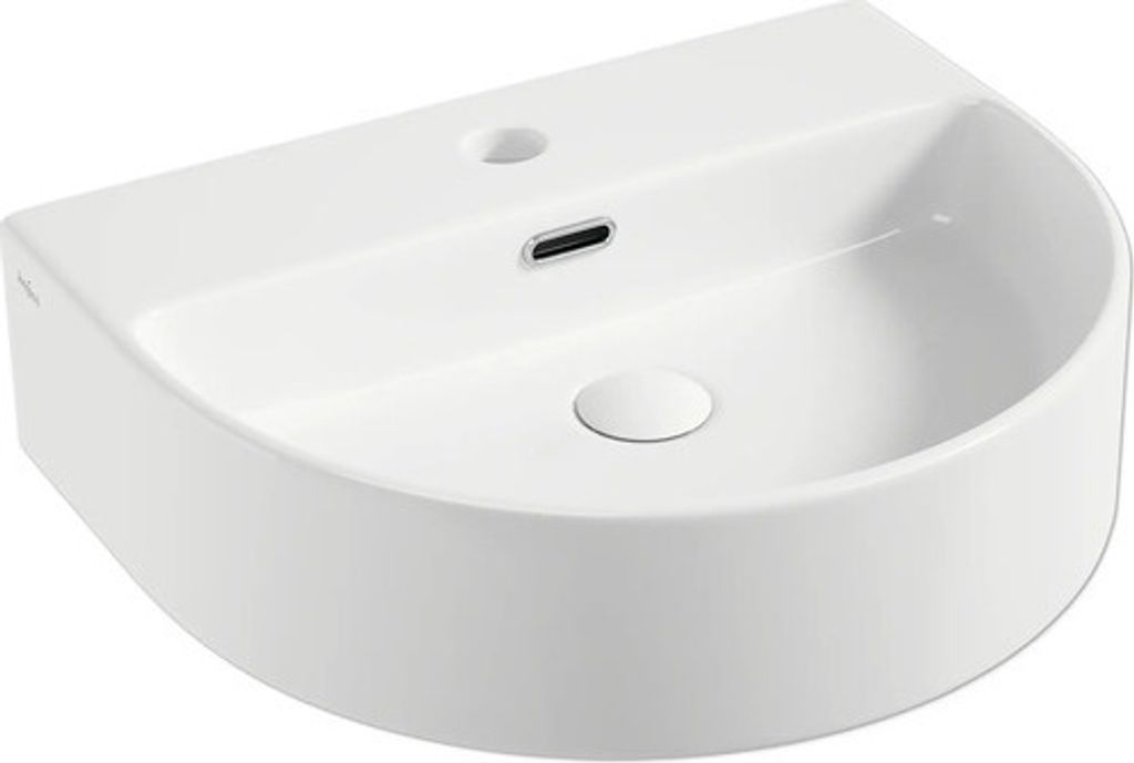 Jungborn Waschtisch ONE 50 x 42,5 cm weiß glänzend Produktbild 