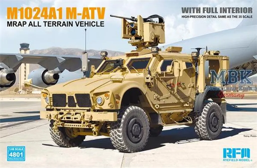 RFM4801 Rye Field Model M1240A1 M-ATV MRAP Véhicule Blindé US 1:48