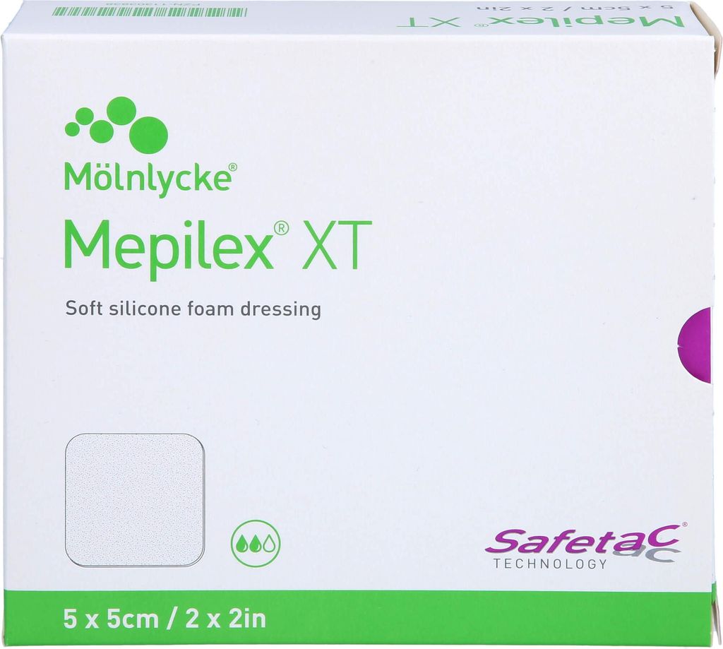 Mepilex XT Schaumverband 5 x 5 cm in allen Produktbild 