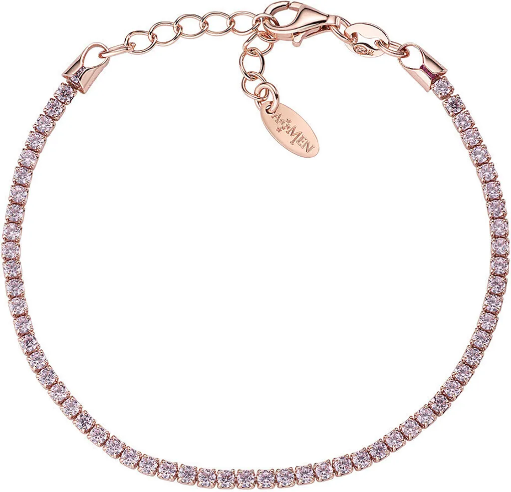 Bracciale Amen Tennis Rosé Originale - Prezzo e Dettagli Donna