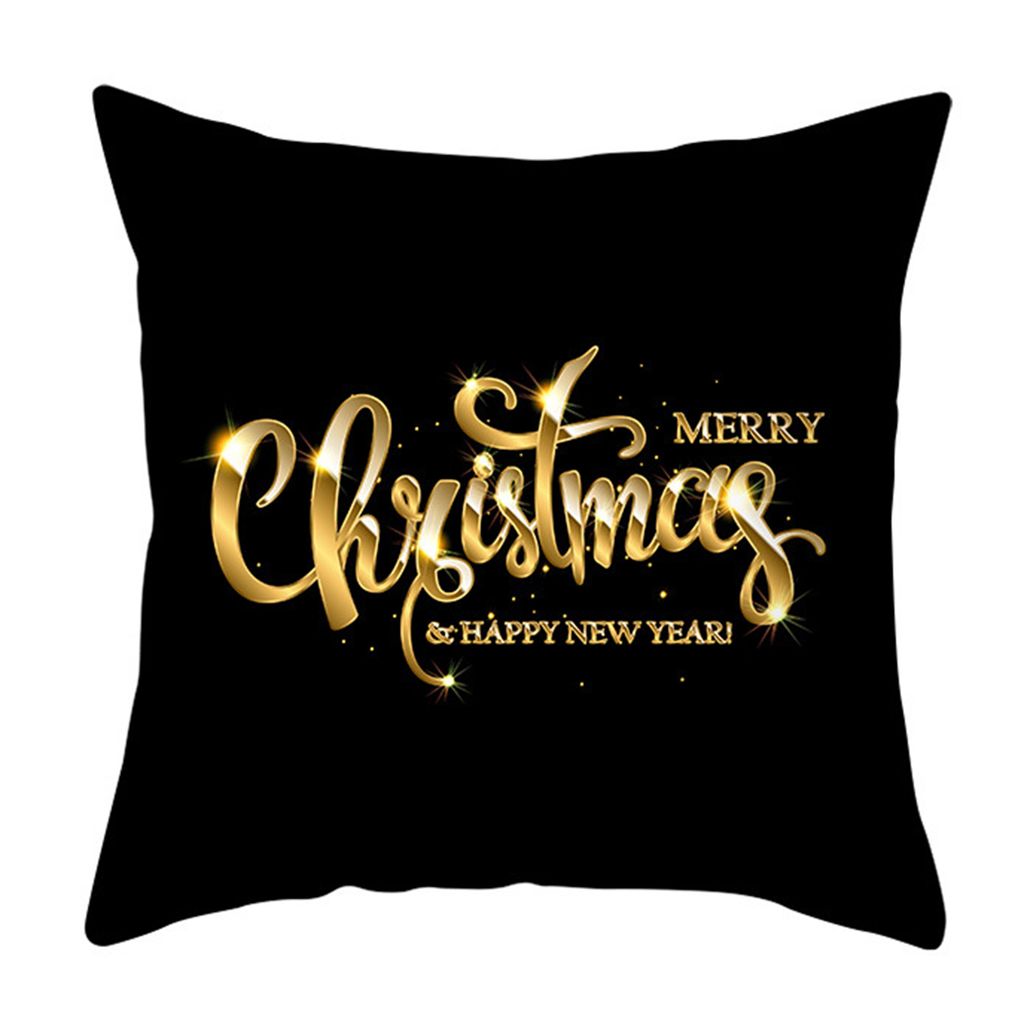 Kissenbedeckung weich bequemer Berührung versteckter Reißverschluss Weihnachtsflocken -Schneeflockenmuster Wurfkissen Hülle für den Alltag-S Me...