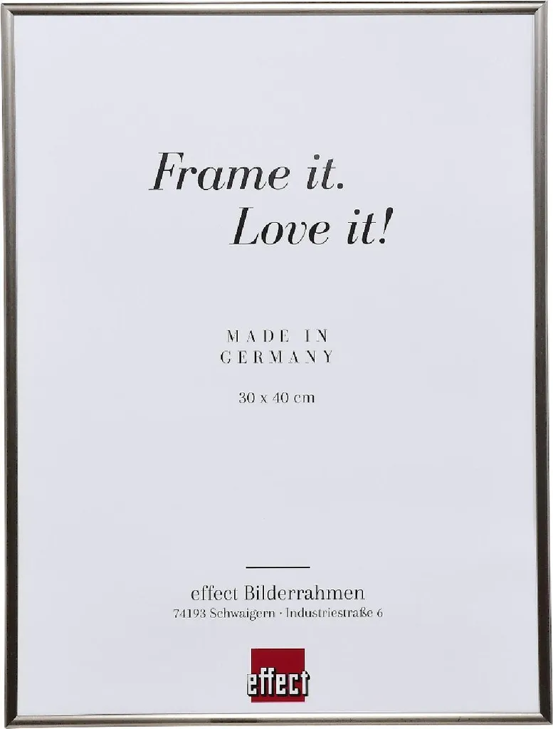 Frame A2 Platino Effect 42x59,4 cm | Cornice Moderna Vetro Vero