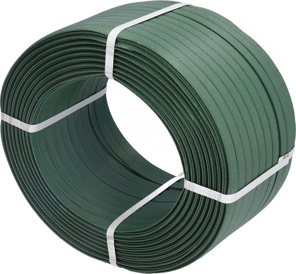 1 Rolle manuelles Verpackungsband, 1 Kopf PP-Kunststoffseil, Industriekabelbinderwerkzeug, 9 kg, 10#, Armeegrün