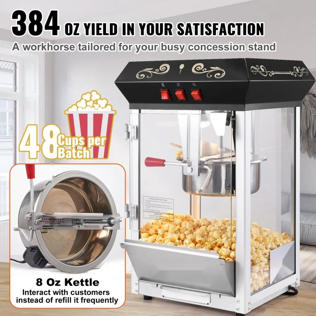 Machine à pop-corn professionnelle 8oz pour des soirées home-cinéma - 3