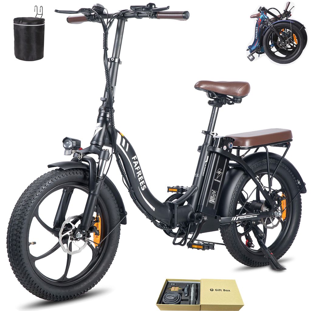 E-bike 20 zoll klapprad Rostfreie Aluminiumlegierung 36 V 18 Ah 648 Wh bis zu 120 -150 km Wasserdicht IPX5 Citybike 7 Gang, Schwarz