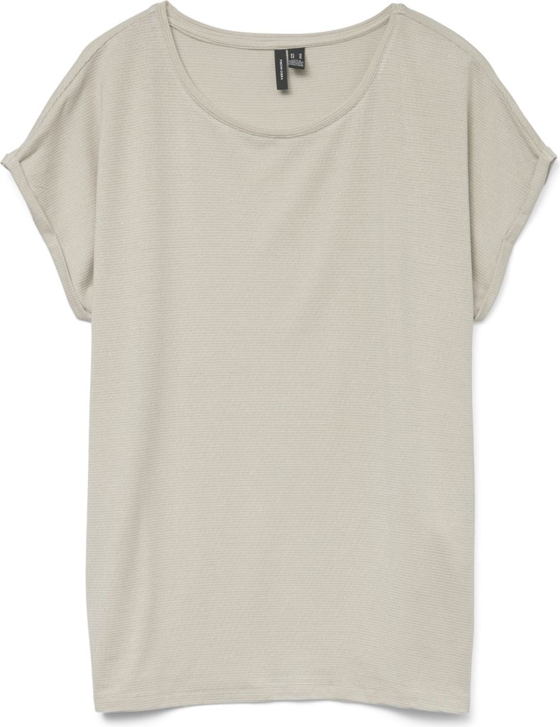 VERO MODA Glänzendes Shirt Oberteil Rundhals Locker geschnitten Größe: XL