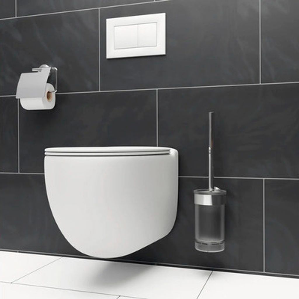 Souprava WC štětky REIKA SAKU lesklý chrom Obrázek produktu 