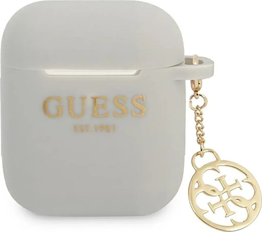 Custodia Professionale Guess AirPods 1/2 GUA2LSC4EG Silicone Grigio