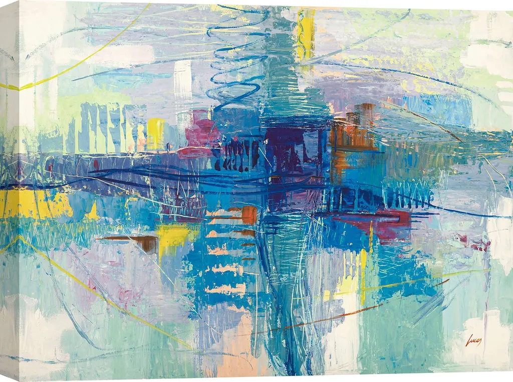Sublimez un mur vide avec le tableau bleu Lucas - Art mer 60x40 cm