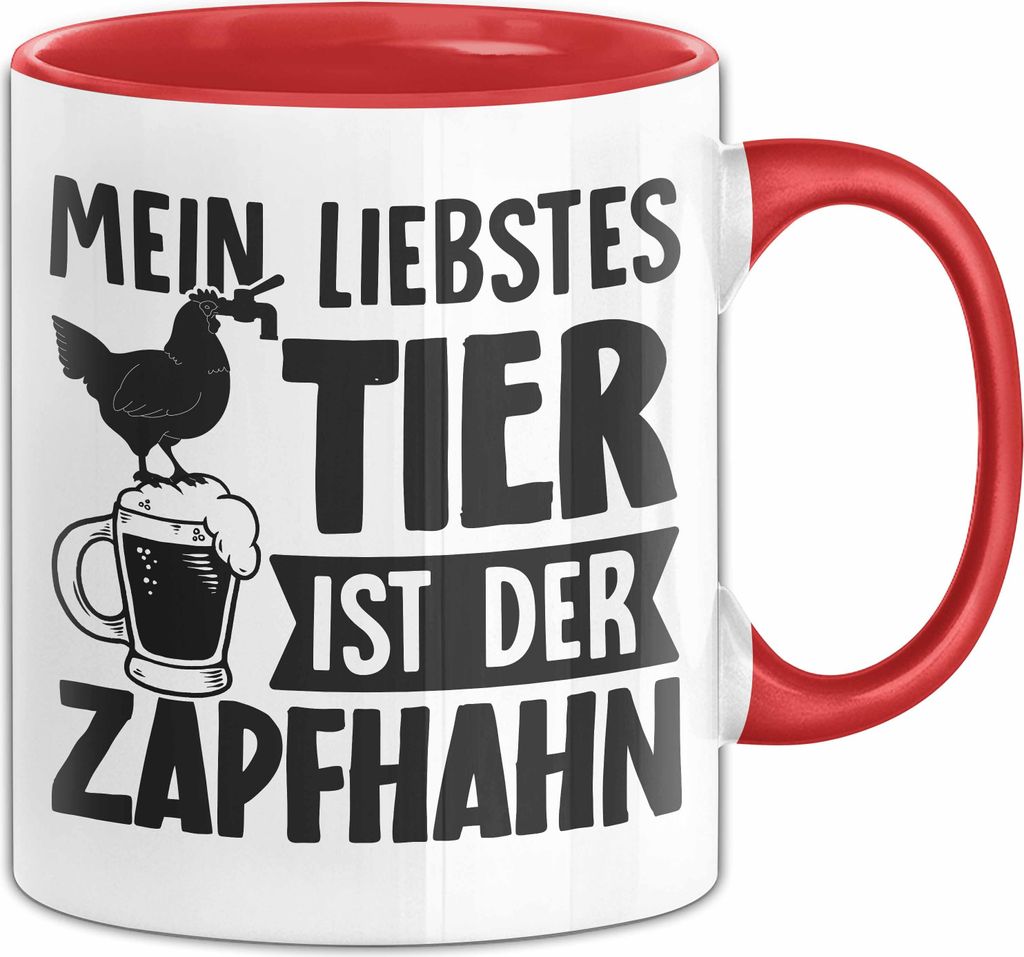 Männer Geschenk Tasse Mein Liebstes Tier Ist Der Zapfhahn Produktbild 