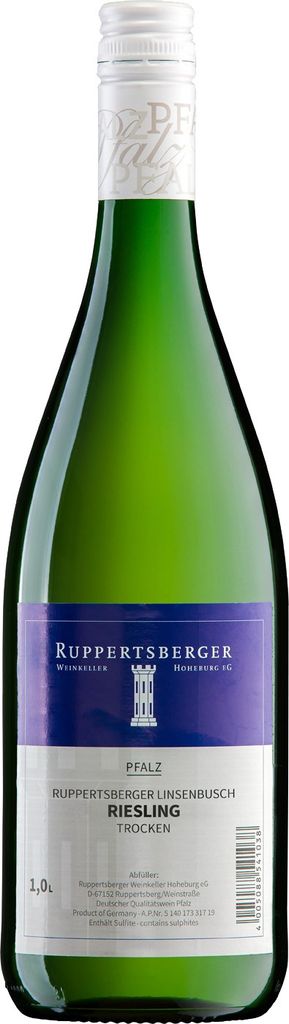 Ruppertsberger Linsenbusch Riesling QbA trocken Weißwein Pfalz 1,0l