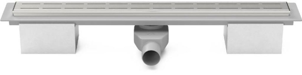 Chud?j Lineares Kunststoffprofil 850 mm mit Edelstahlrahmen CH PA 850 LN