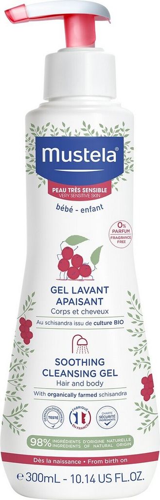 Mustela Soothing Cleansing Gel Hair And Body 300ml Produktbild 