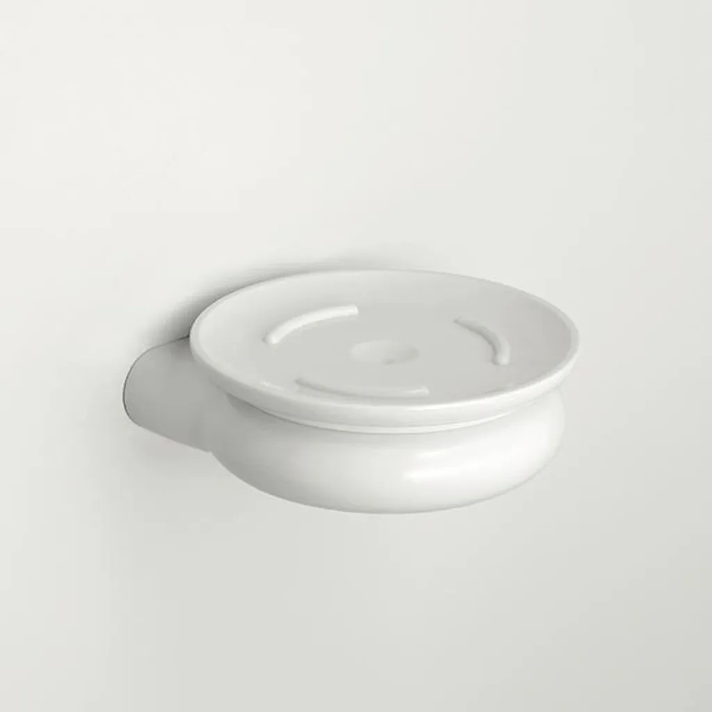 Accessorio Bagno pba 01: Portasapone 110x115mm Nylon Bianco Professionale