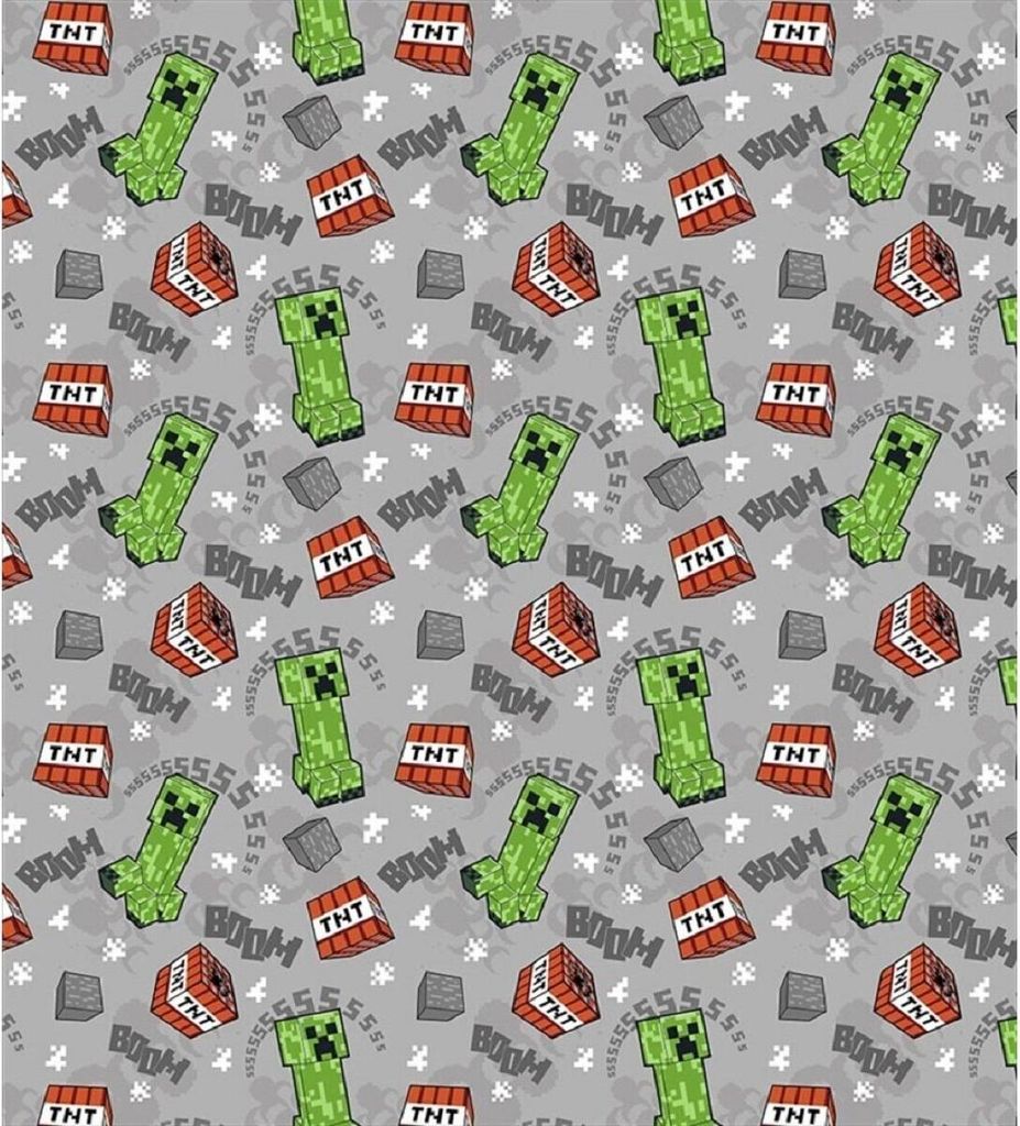 Koc flanelowy Minecraft 180x200 cm - przytulny koc do Zdjęcie produktu 