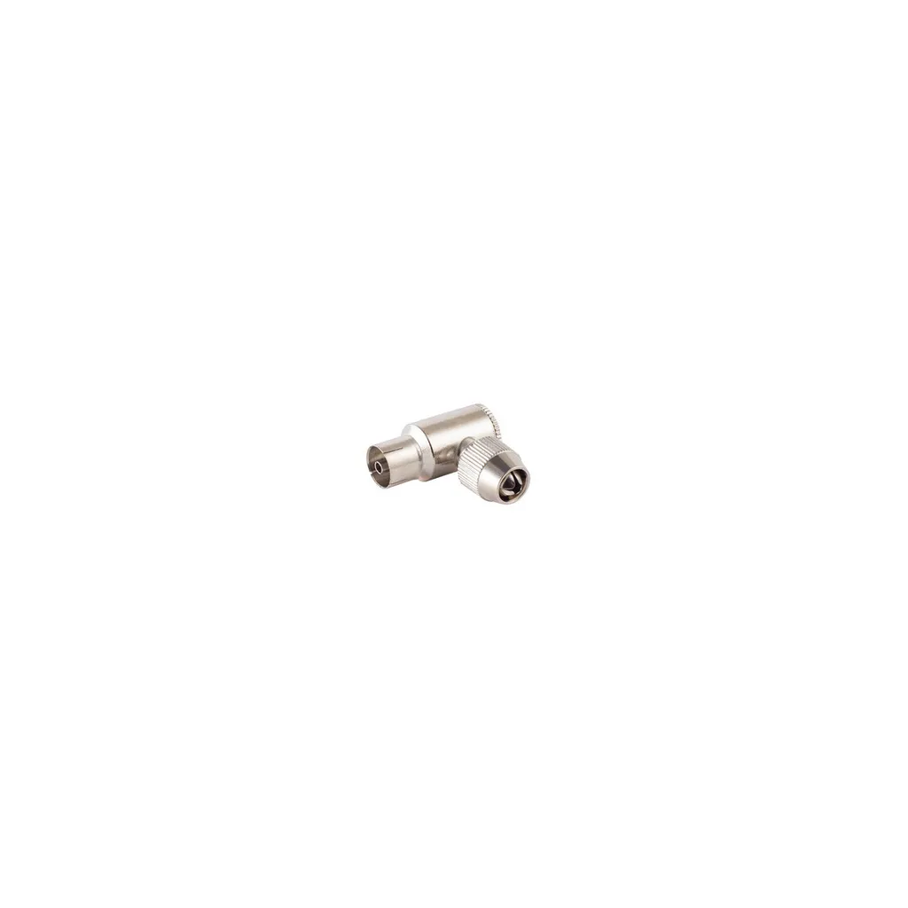 Coupleur coaxial coudé raccord à visser en métal CE pour câble TV