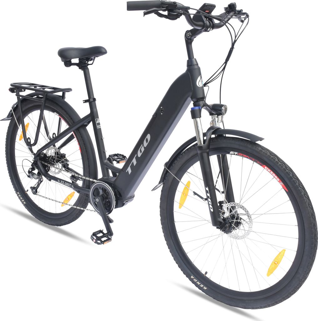 LCD E-Bike für Herren, 28 Zoll Elektrofahrrad 9-Gang MTB City E-Bikes & E-Hollandräder mit 36V 20AH Akku, Citybike bis zu 120KM Elektrofahrräder...