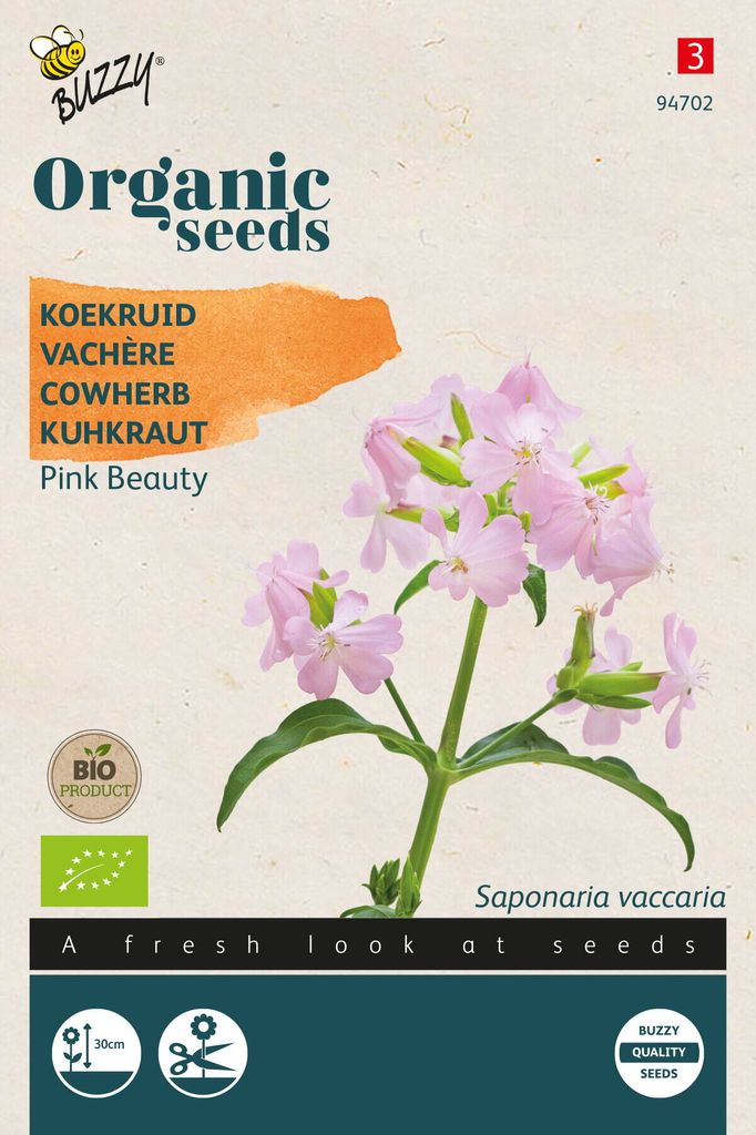 Buzzy Organic Seifenkräuter Kuhnelke Pink Beauty - Samen - Ca. 0,5 gr | Buzzy_94702