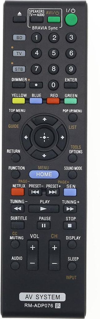 Ersatz Fernbedienung für Sony BVDN890 Receiver/Stereoanlage (Surroundsystem)