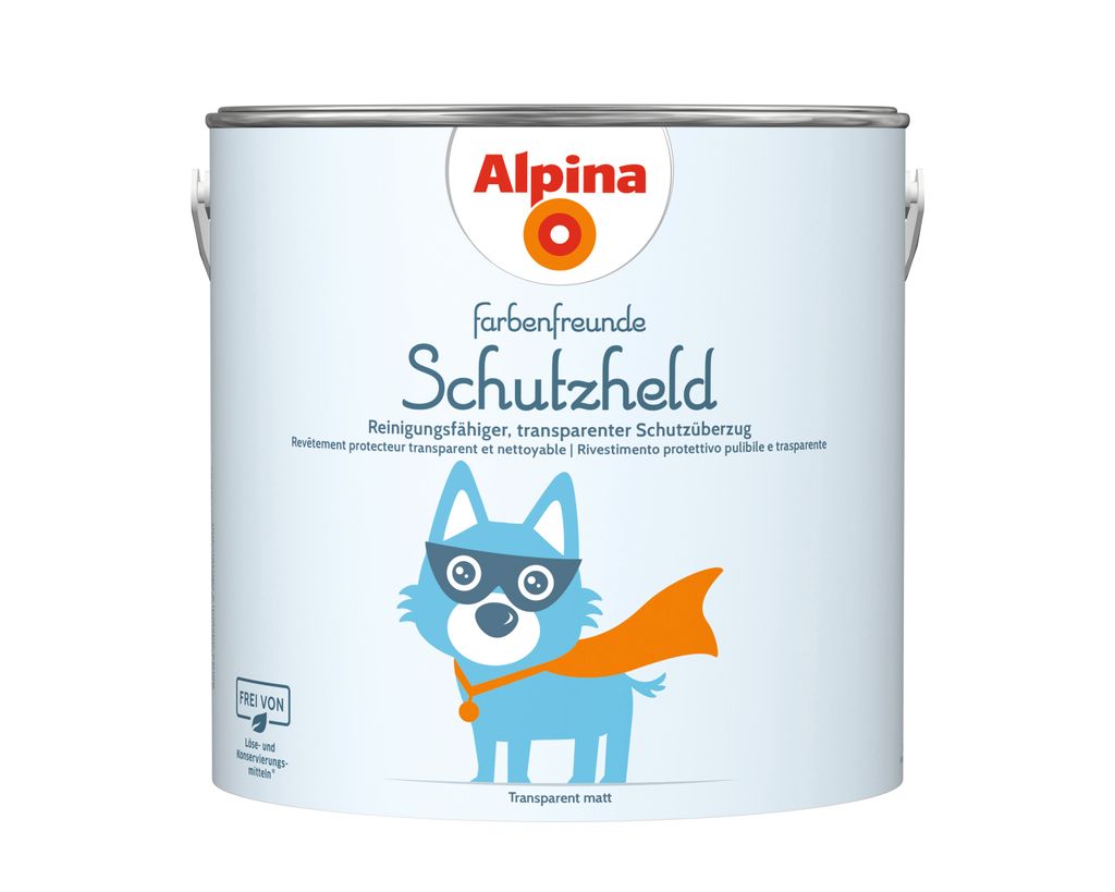 Alpina Farbenfreunde Schutzheld 2,5 L farblos matt Produktbild 