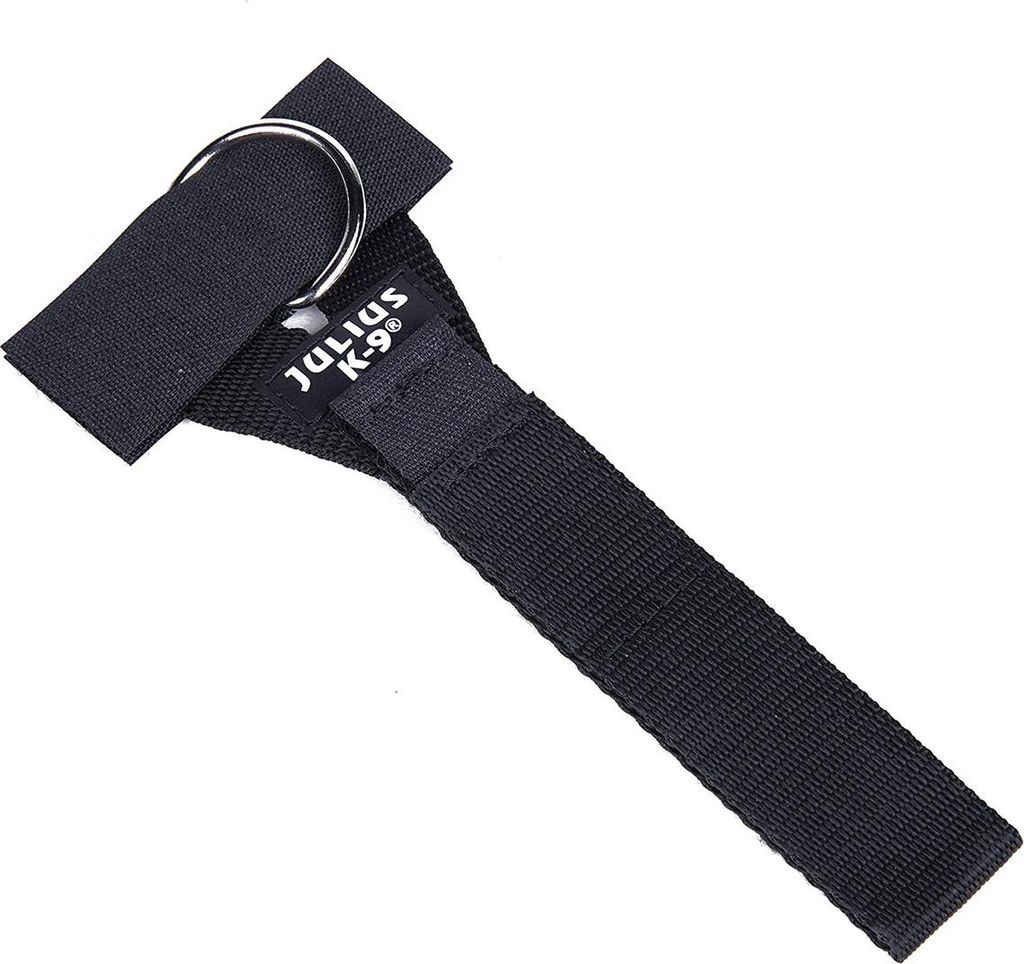 Julius-K9 Y-Gurt mit Ring für Hundegeschirr schwarz, Größe: 3 - 4