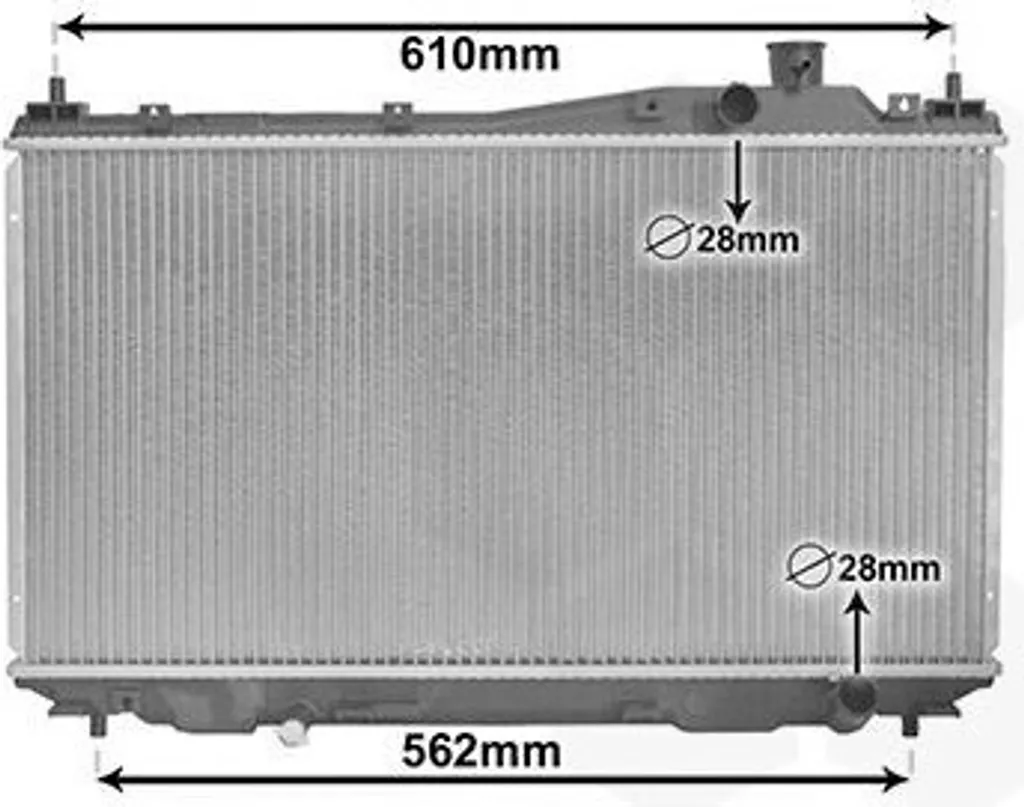 Radiateur de refroidissement VAN WEZEL 25002113 pour HONDA CIVIC VII EM2