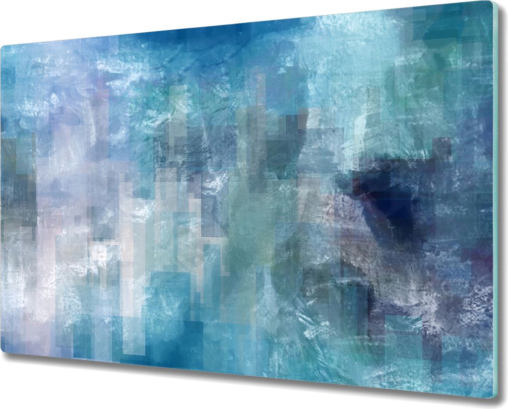 Coloray Hackbrett Herdabdeckplatte 80x52 cm Küchenbrett Kochplattenabdeckung Schneidebrett - Abstraktion