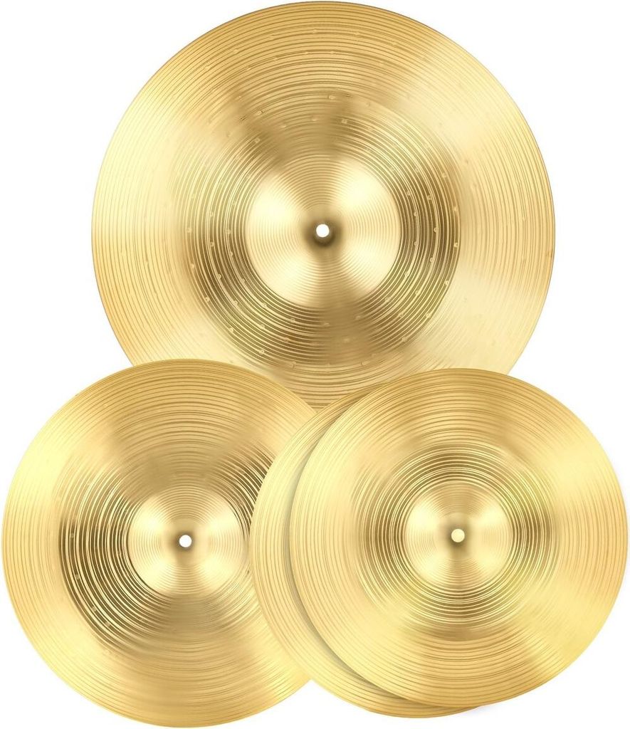 Pack de cymbales 3 pièces Batterie 14 16 20 pouces Cymbales Image du produit 