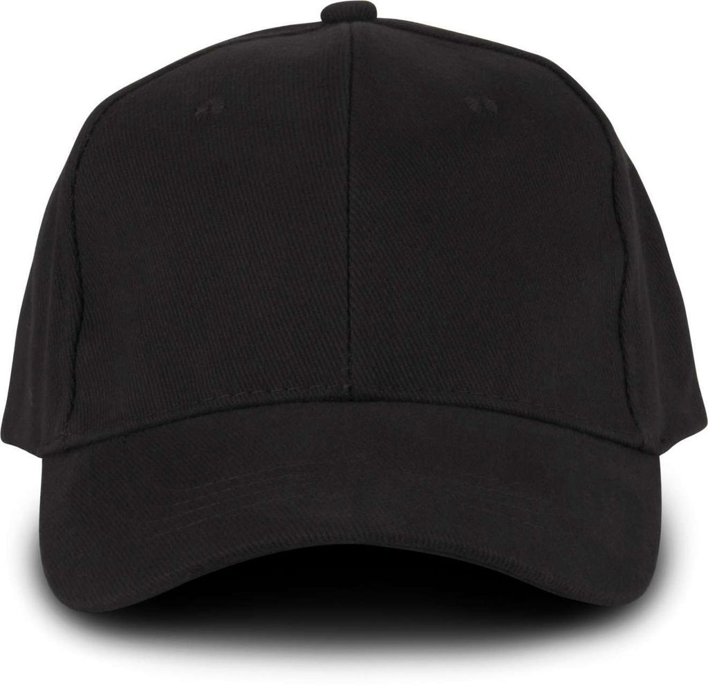 K-Up Herren Kappe Panel Cap Sandwich Cap Basecap Baseballkappe Mütze, Größe:U, Farbe:Schwarz