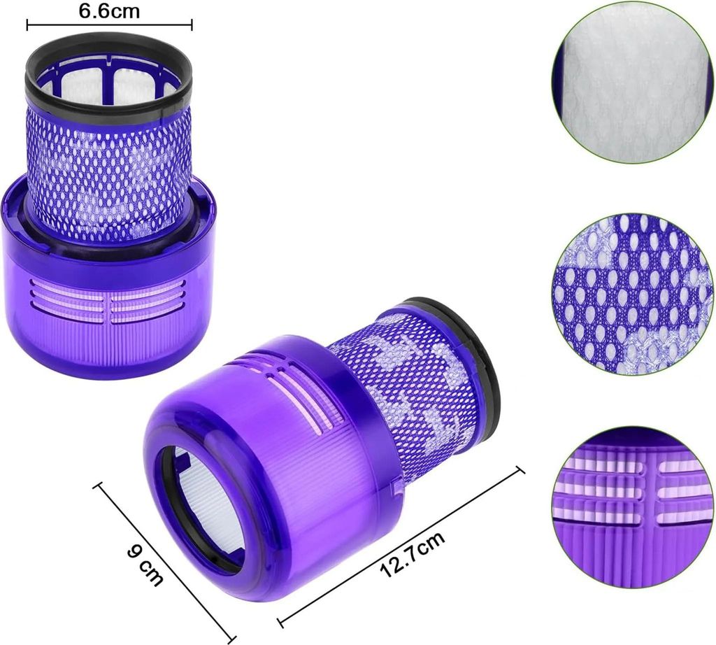 3er-Pack Filter für Dyson V15 SV14 SV17 SV22 Absolute Animal Extra Pro