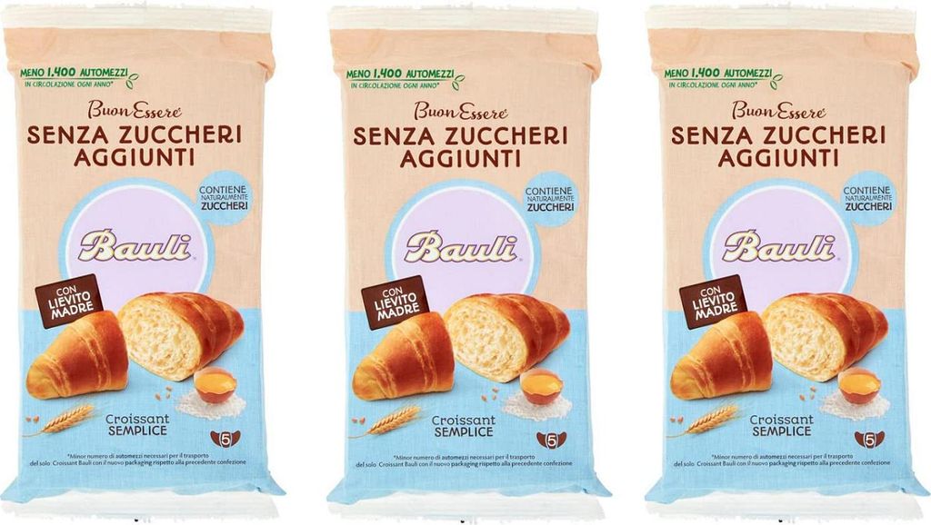 3x Bauli Cornetti Croissant Semplice Senza Zuccheri Produktbild 