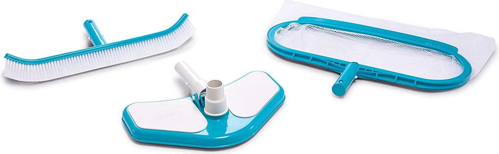 Intex Pool 'Deluxe' Reinigungs-Set 29057 (3-teilig) Fangnetz Poolbürste Sauger