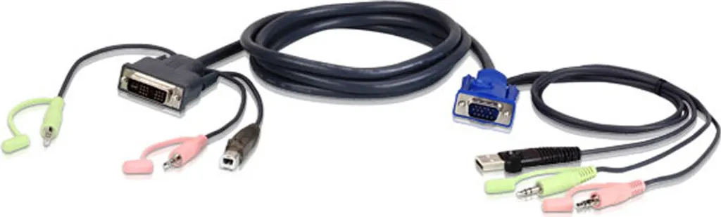 Set Cavi KVM ATEN 2L-7D03U 3m | DVI-D, USB, Audio | Shop Online