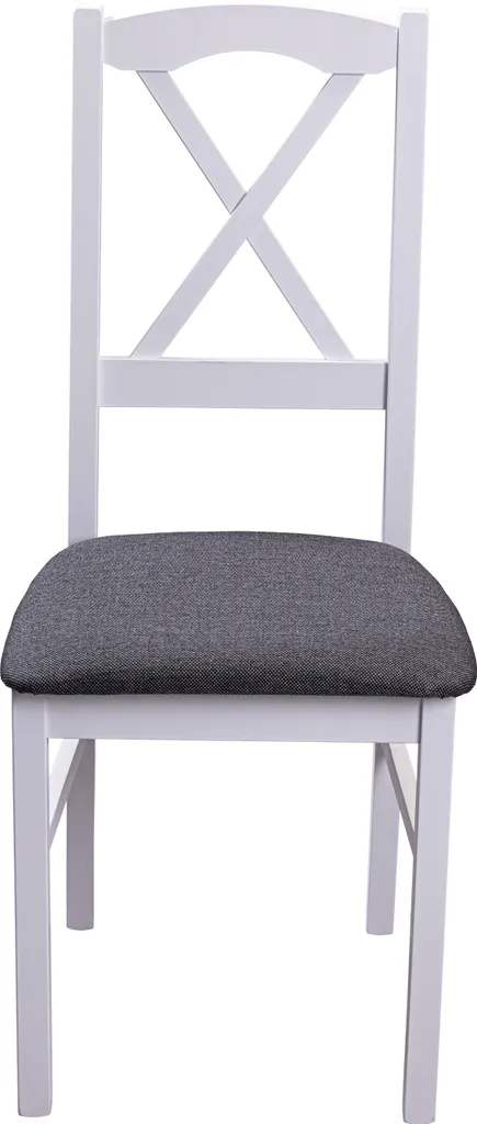 Zofia chaise de salle à manger blanc et gris lot de 2 design scandinave
