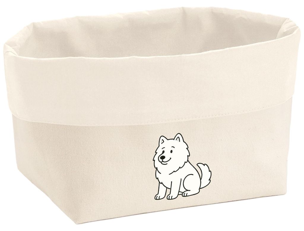 Huuraa Organizer Samojede Comic Samo 8 Liter Large Canvas Baumwolle Utensilo Geschenkidee