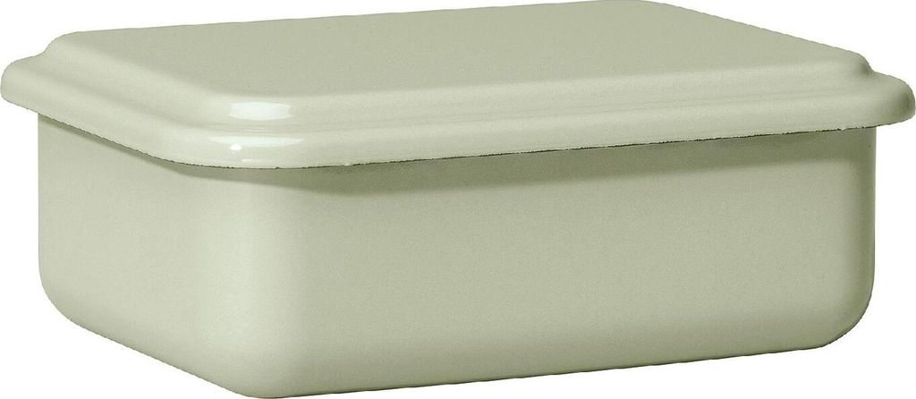 Riess Vorratsbehälter Emaille Serve + Store | Salbeigrün 15x11x5cm : Salbeigrün 15x11x5cm Ausführung: Salbeigrün 15x11x5cm
