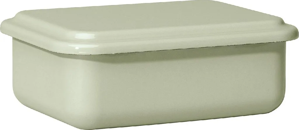 Boîte Émail Riess Vert Sauge : Finissez-en avec le Plastique 15x11cm