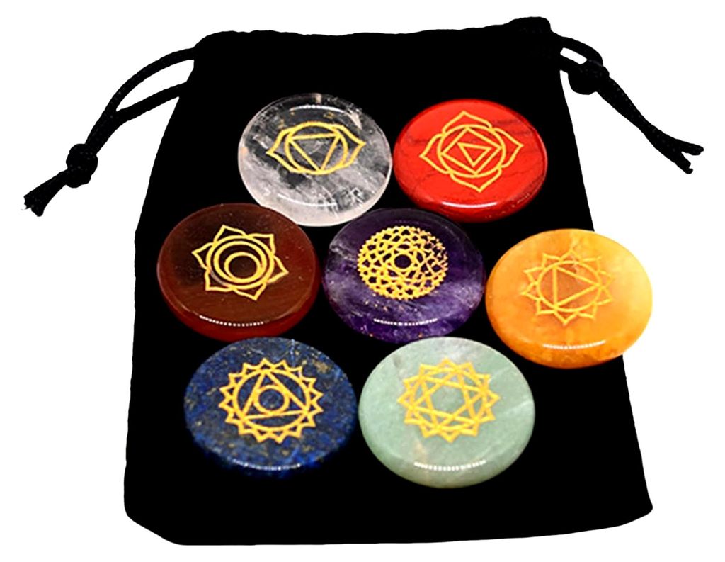 Kupferringe, Reiki Spiralringe, 2 Stück, handgefertigt mit Kristallstein für Manifestations-, Atem- und Energiearbeit, Schreibtischzubehör (Einh...