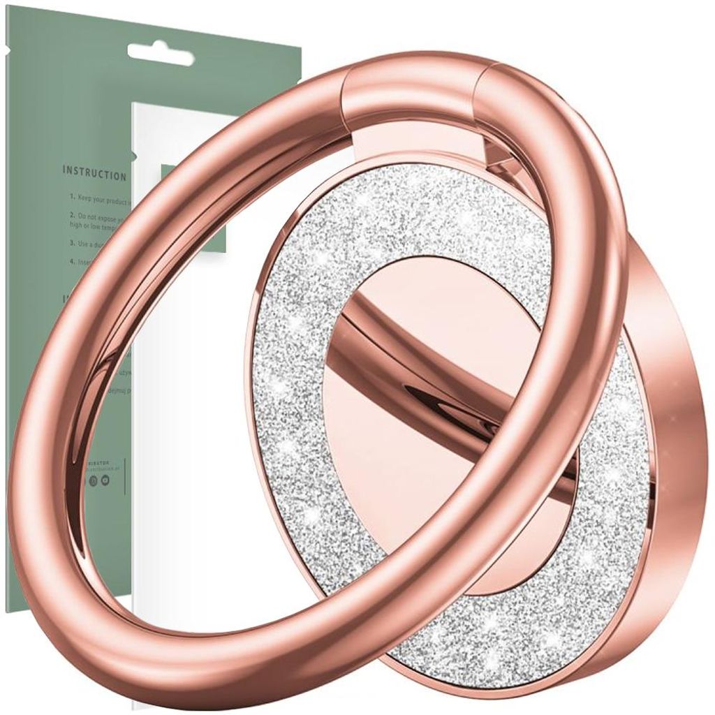 Tech-Protect Anello magnetico per telefono Glitter Rose Immagine del prodotto 