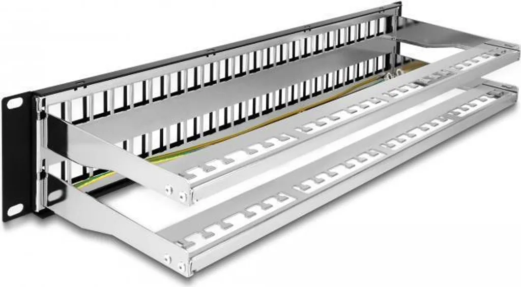 Panneau de Brassage Réseau 2U Delock 48 Ports pour Baie Informatique
