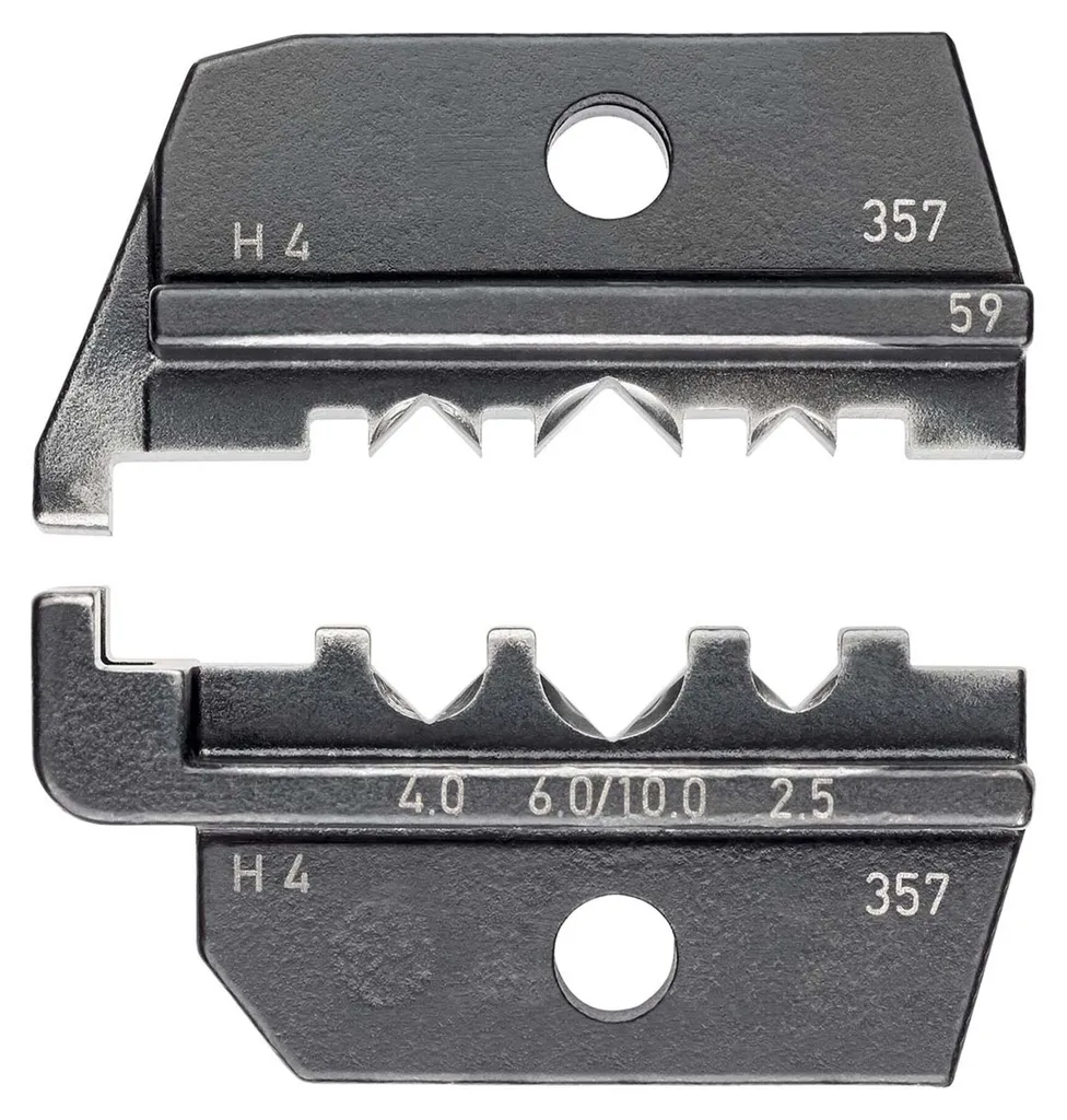 Matrice Knipex 97 49 59 pour sertissage sans échec de connecteur solaire