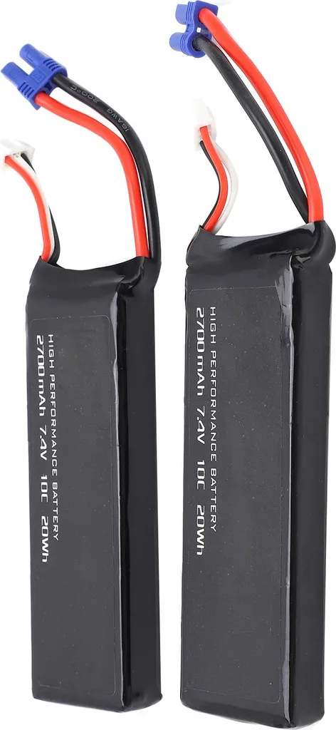 Batterie Lipo 7,4V 2700mAh pour Hubsan H501S H501C X4 - Lot de 2 Pièces