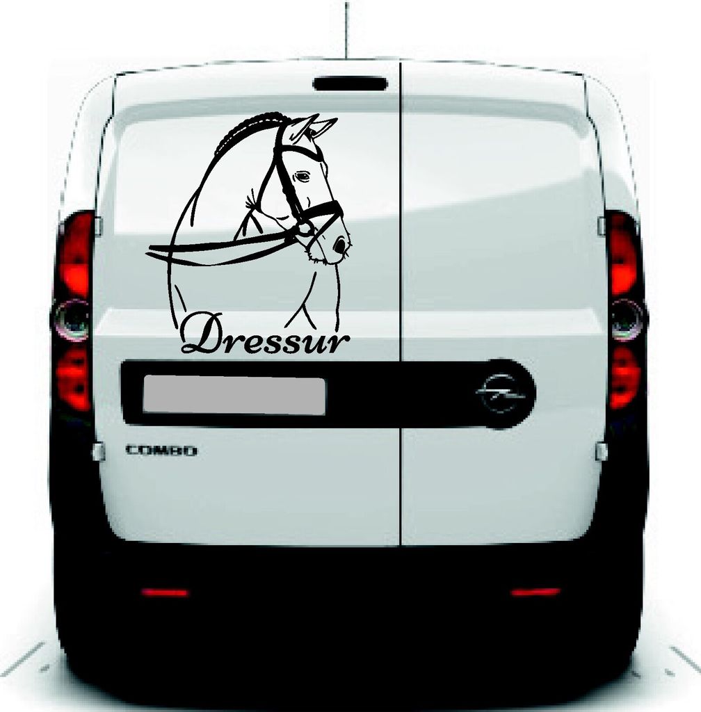 Autoaufkleber Dressur- Dressurreiten -Motiv für Produktbild 